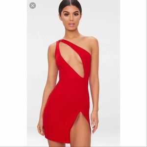 Pretty little thing red mini dress